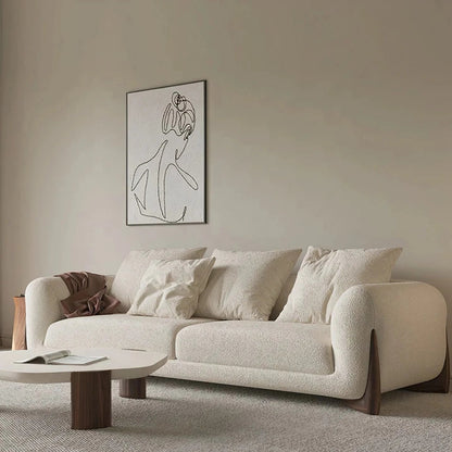Darcy luxury fabric 3 seater sofa Honey Finish 3