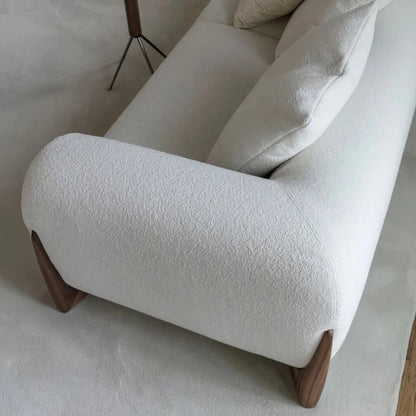 Darcy luxury fabric 3 seater sofa Honey Finish 6