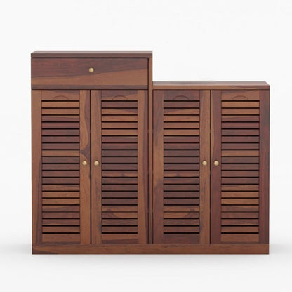 Stoklin Sheesham Wood Shoe Rack Honey Finish 3