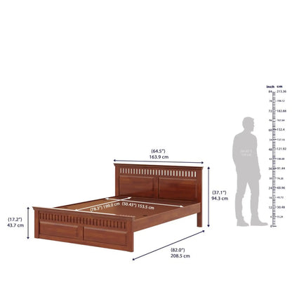 Ren Solid Wood Bed