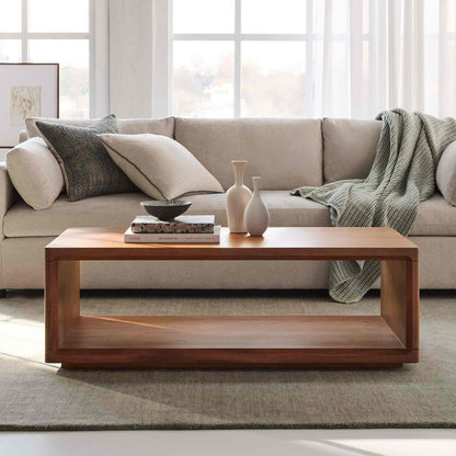Cashton premium sheesham Wood Coffee Table Honey Finish 5