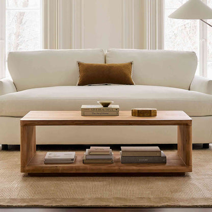Cashton premium sheesham Wood Coffee Table Honey Finish 6