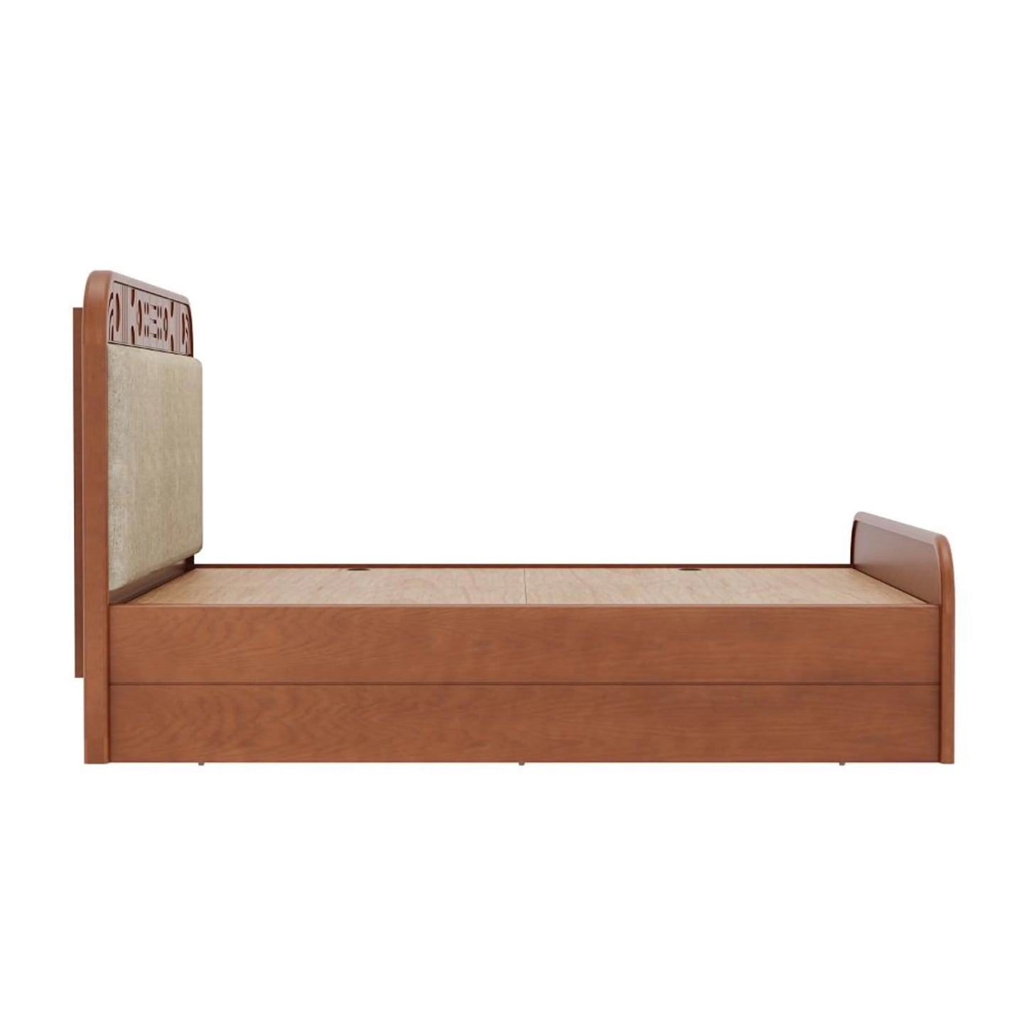 Onyx Upholstery Solid Wood Bed