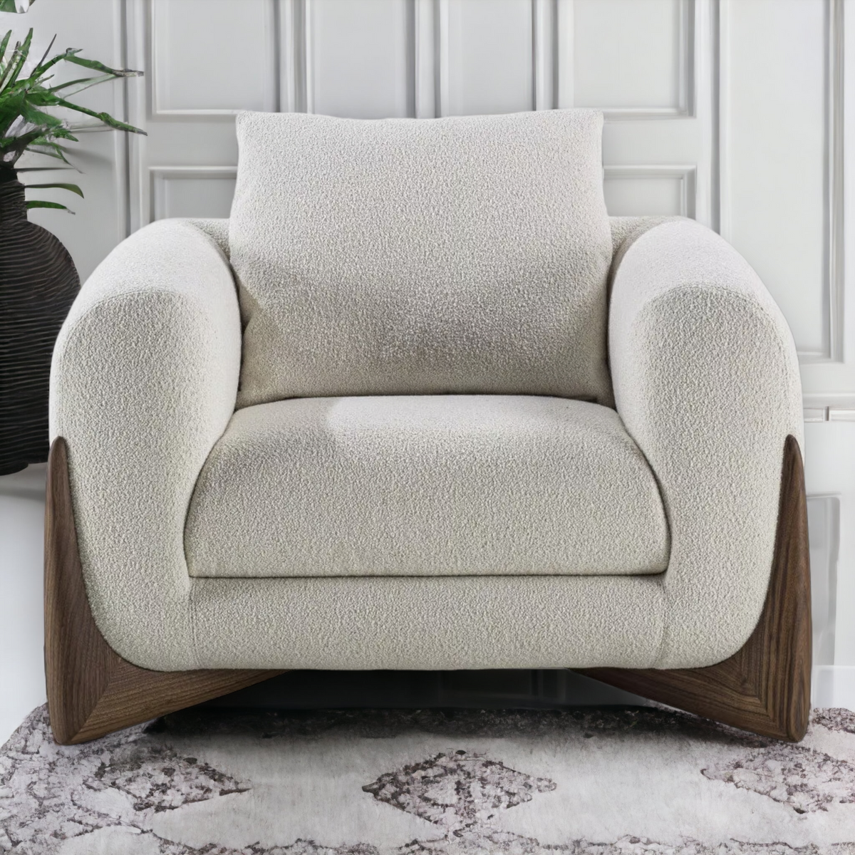 Darcy luxury fabric 3+1+1 seater sofa set Honey Finish 8