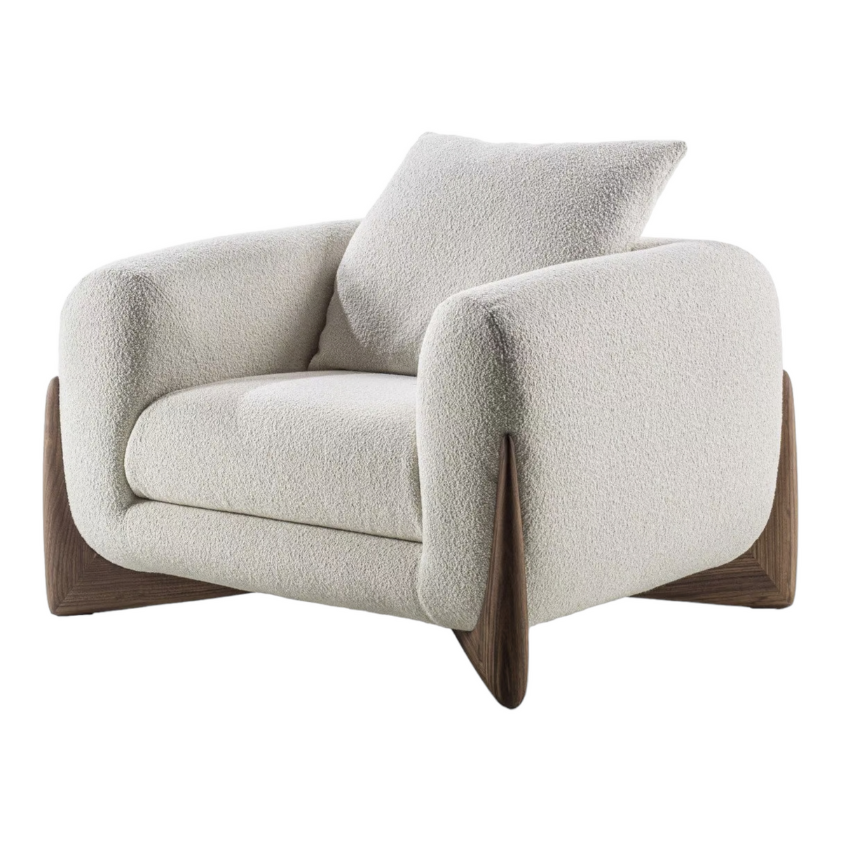 Darcy luxury fabric 1 seater sofa Honey Finish 6