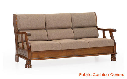 Cashton premium sheesham Wood 3+1+1 sofa set Honey Finish 5