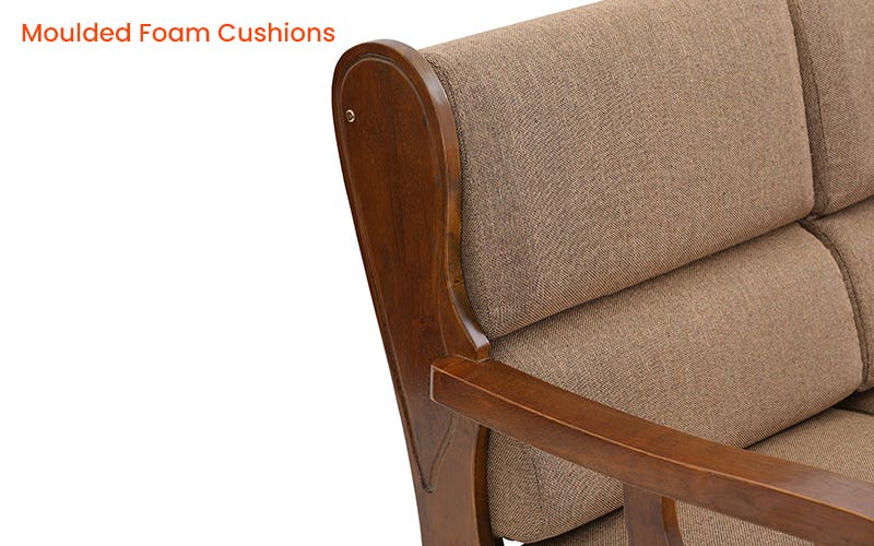 Cashton premium sheesham Wood 3 sofa Honey Finish 6